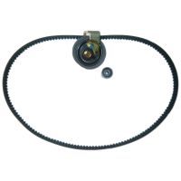 Kuggremssats med 2 remskivor