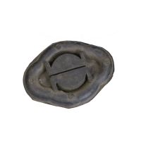 Avgasgummi fram, mitten