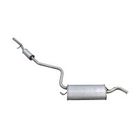 Avgassystem bak två krukor