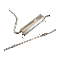 Avgassystem från katt komplett