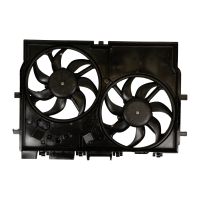 Kylarfläkt dubbelfläktram utan luftkonditionering HELLA