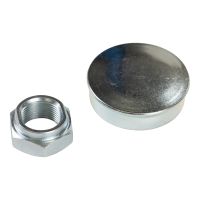 Fettkappe-Radnabe 52 mm Ø mit Radlagermutter