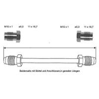 Bromsledning 160 mm 10 X 1 koppar-nickel