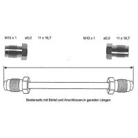 Bromsledning 170 mm 10 X 1 koppar-nickel