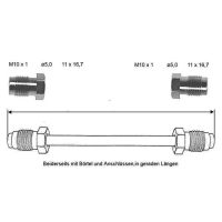 Bromsledning 200 mm 10 X 1 koppar-nickel