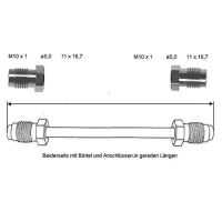 Bromsledning 475 mm 10 X 1 koppar-nickel