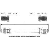 Bromsledning 1100 mm fram vänster koppar-nickel