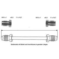 Bromsledning 1550 mm 10 X 1 koppar-nickel