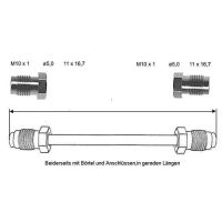 Bromsledning 2140 mm fram till bak koppar-nickel