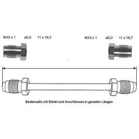 Bromsledning 2400 mm fram höger koppar-nickel