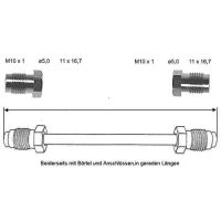 Bromsledning 2950 mm 10 X 1 koppar-nickel