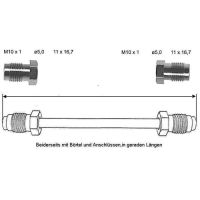 Bromsledning 3550 mm 10 X 1 koppar-nickel