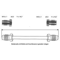 Bromsledning 3650 mm 10 X 1 koppar-nickel