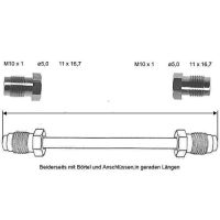 Bromsledning 4350 mm 10 X 1 koppar-nickel