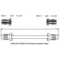 Bromsledning 4400 mm 10 X 1 koppar-nickel
