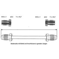 Bromsledning 4950 mm 10 X 1 koppar-nickel