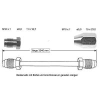 Bromsledning 3340 mm bak höger mitt