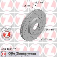 Set sportbromsskivor perforerade ABE