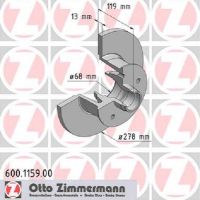 Rejäl bromsskiva fram