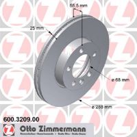 Internt ventilerad bromsskiva fram