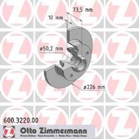 Rejäl bromsskiva bak med ABS-ring