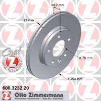 Internt ventilerad bakre bromsskiva