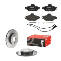 Bromsskivsats med bromsbelägg fram