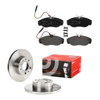 Bromsskivsats med bromsbelägg fram