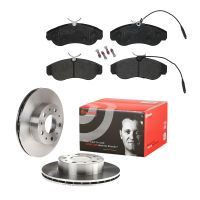 Bromsskivsats med bromsbelägg fram