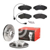 Bromsskivsats med bromsbelägg fram