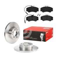 Bromsskivsats med bromsbelägg fram