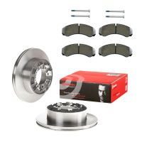 Bakre bromsskiva set med belägg