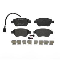 Bromsbeläggssats fram inkl slitvarningskontakt och med tillbehör Brembo