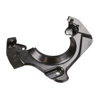 Ankarplåt till vänster, stänkskyddsplåt till vänster