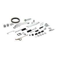 Bromsbackshållarfjädersats med spak