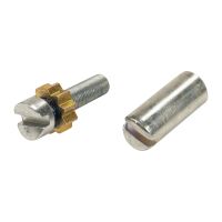 Gängad bit med växel, ställare för parkeringsbroms