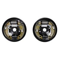 Bromssats förmonterad på ankarplattor vänster/höger