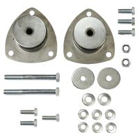 Set med tysta buskar framför