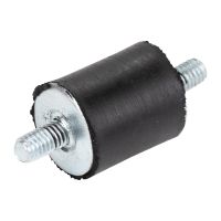 Stoppgummi 25 mm gummi M6 gängstorlek