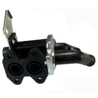 Värmekran dubbelskruvad med hållare