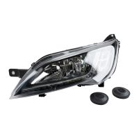 Strålkastare svart vänster från år 2014