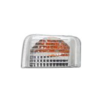 Indikeringslock till vänster i spegeln för 16 watts indikatorer, inuti med orange lock