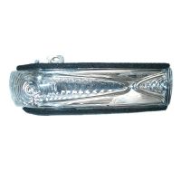 Indikeringslock till höger vit i spegeln