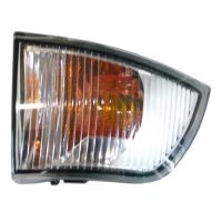 Indikeringslock på höger gult lock i spegeln