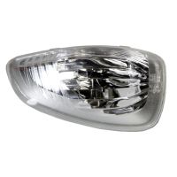 Blinkerslock vänster vit i spegeln