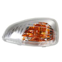 Indikeringslock på höger gult lock i spegeln