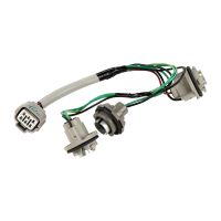 Bakljuslock med eldel till vänster