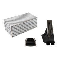 Pedalset i aluminium med gummiinlägg