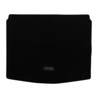 Koffertmatta i velour i svart