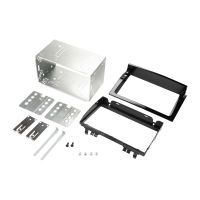 Dubbel DIN radioram med solskydd för monitorn